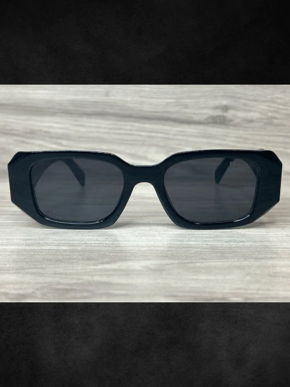 Prada PR 17WS Symbole Sunglasses Black 8679 52-22-143 [PO1026232]